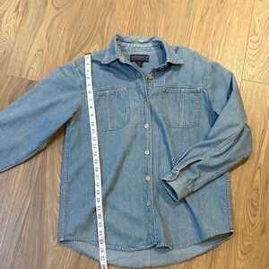 VTG medium weight denim button up - M/L